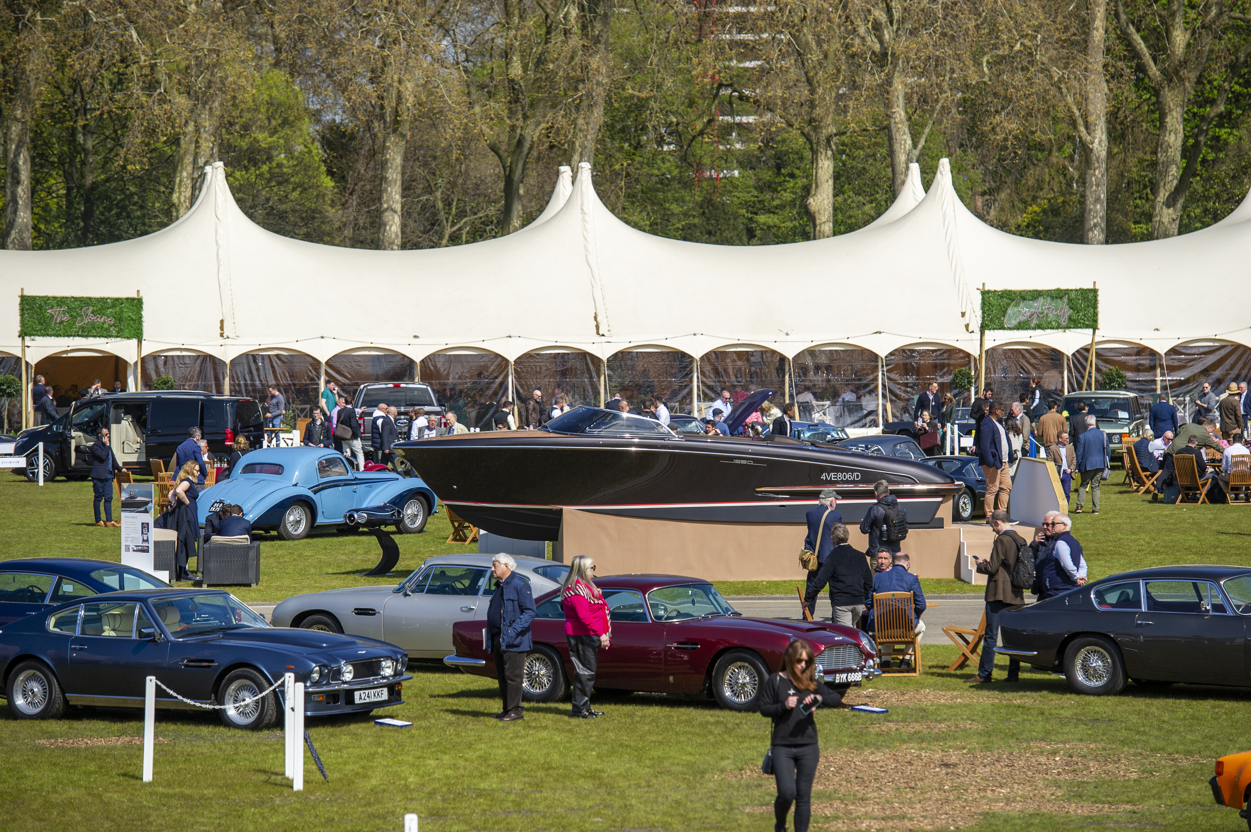 Salon Privé London 2024, supercars, classic cars and a Riva yacht